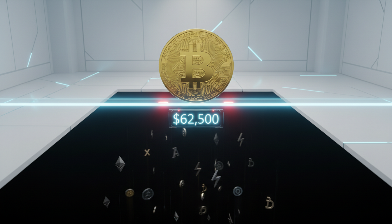 Новости криптовалют - Bitcoin сталкивается с важным тестом курса $62,500 на этих выходных