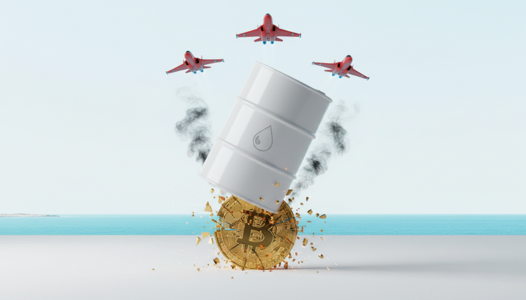 Биткоин снова под угрозой из-за роста цен на нефть